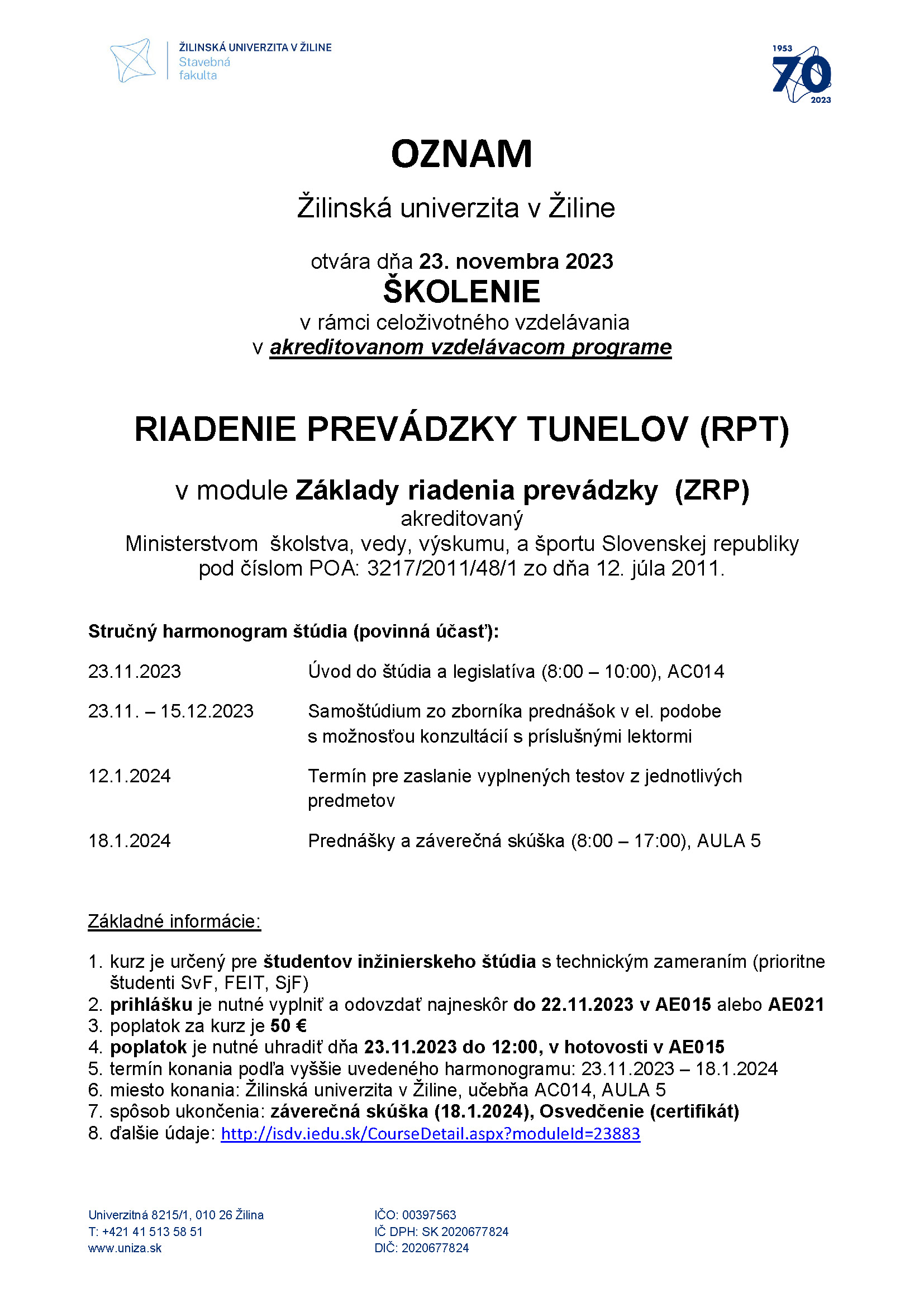 OZNAM RPT ZRP 2023